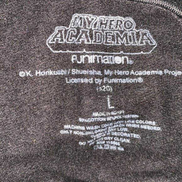 My Hero Academia Bakugo Hoodie Licensed By Funimation Black L Hot Topic - Picture 3 of 7